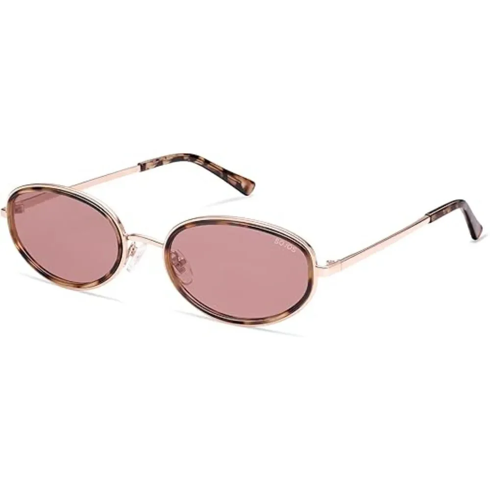 Trendy Oval Round Polarized Sunglasses for Men and Women Retro SJ1248